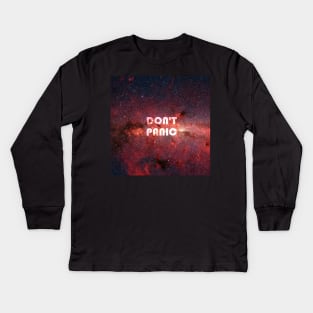 Don't Panic Kids Long Sleeve T-Shirt